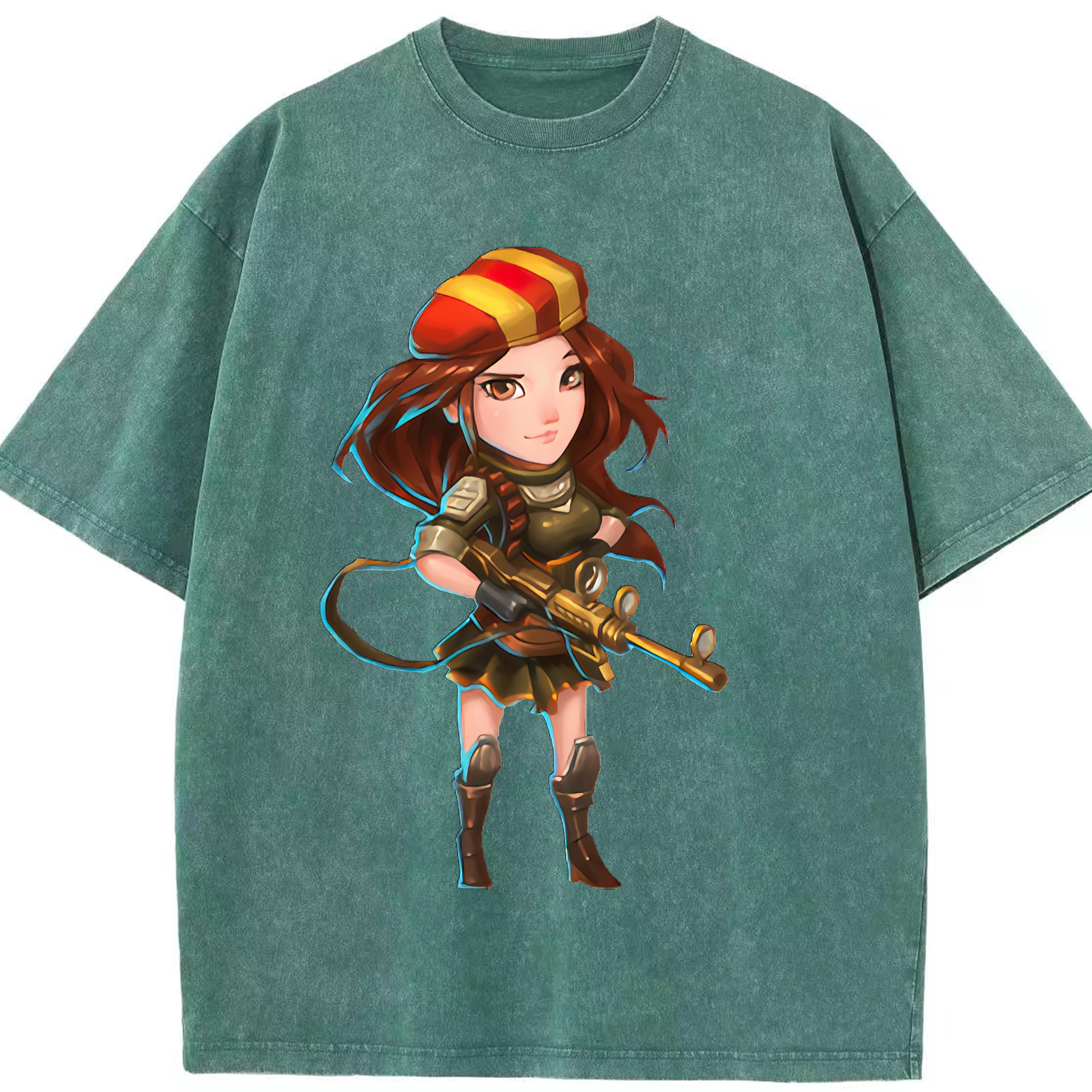 リーグ・オブ・レジェンド League of Legends LOL 綿100% ヴィンテージ風 半袖Tシャツ（フロントプリント）